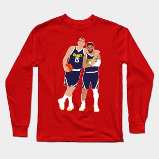 Jamal murray and Nikola Jokic : Denver nuggets gang Long Sleeve T-Shirt